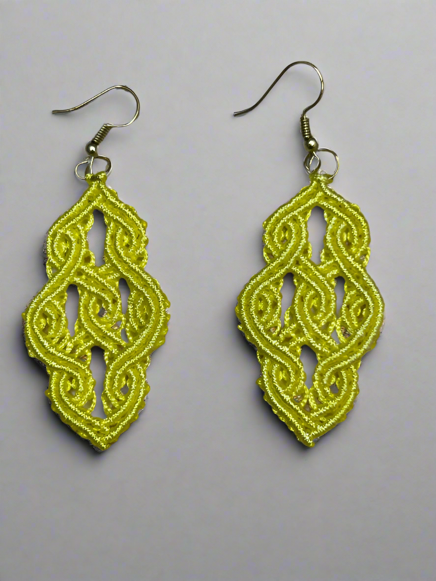 Celtic Knot Mini Macrame Earrings