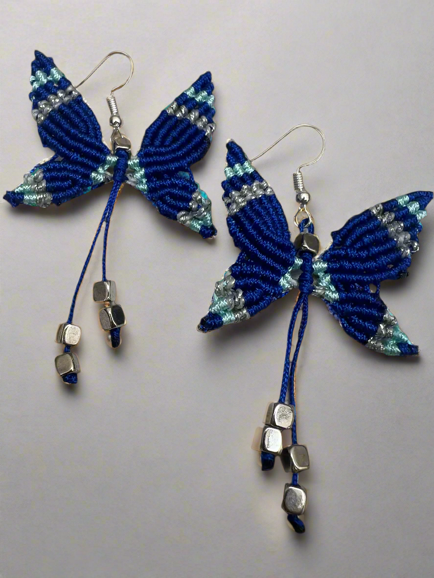 Butterfly Mini Macrame earrings