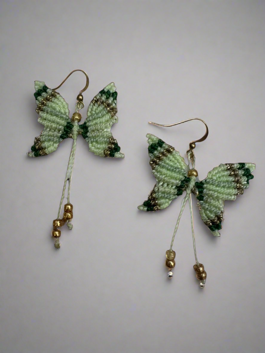 Butterfly Mini Macrame earrings