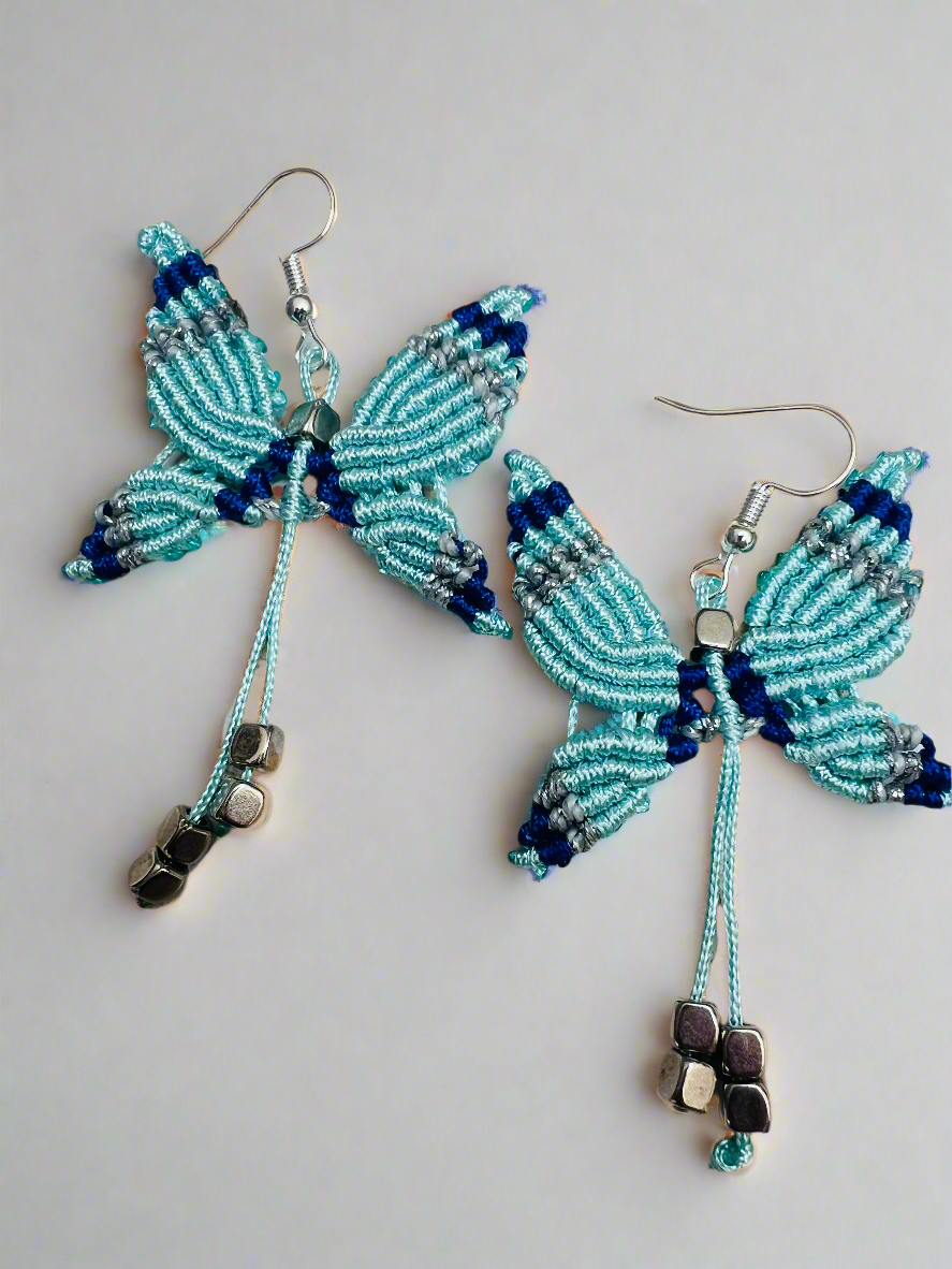 Butterfly Mini Macrame earrings
