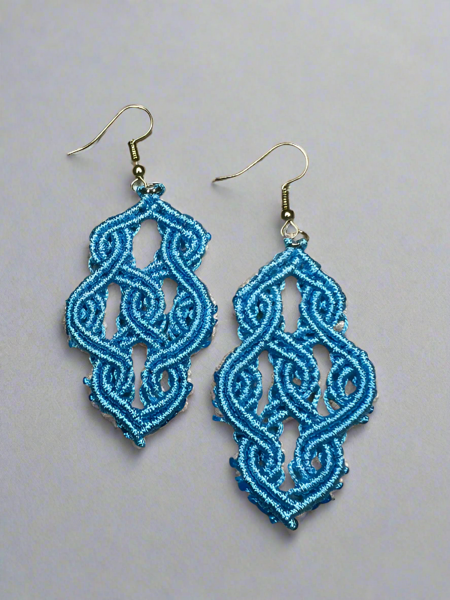 Celtic Knot Mini Macrame Earrings