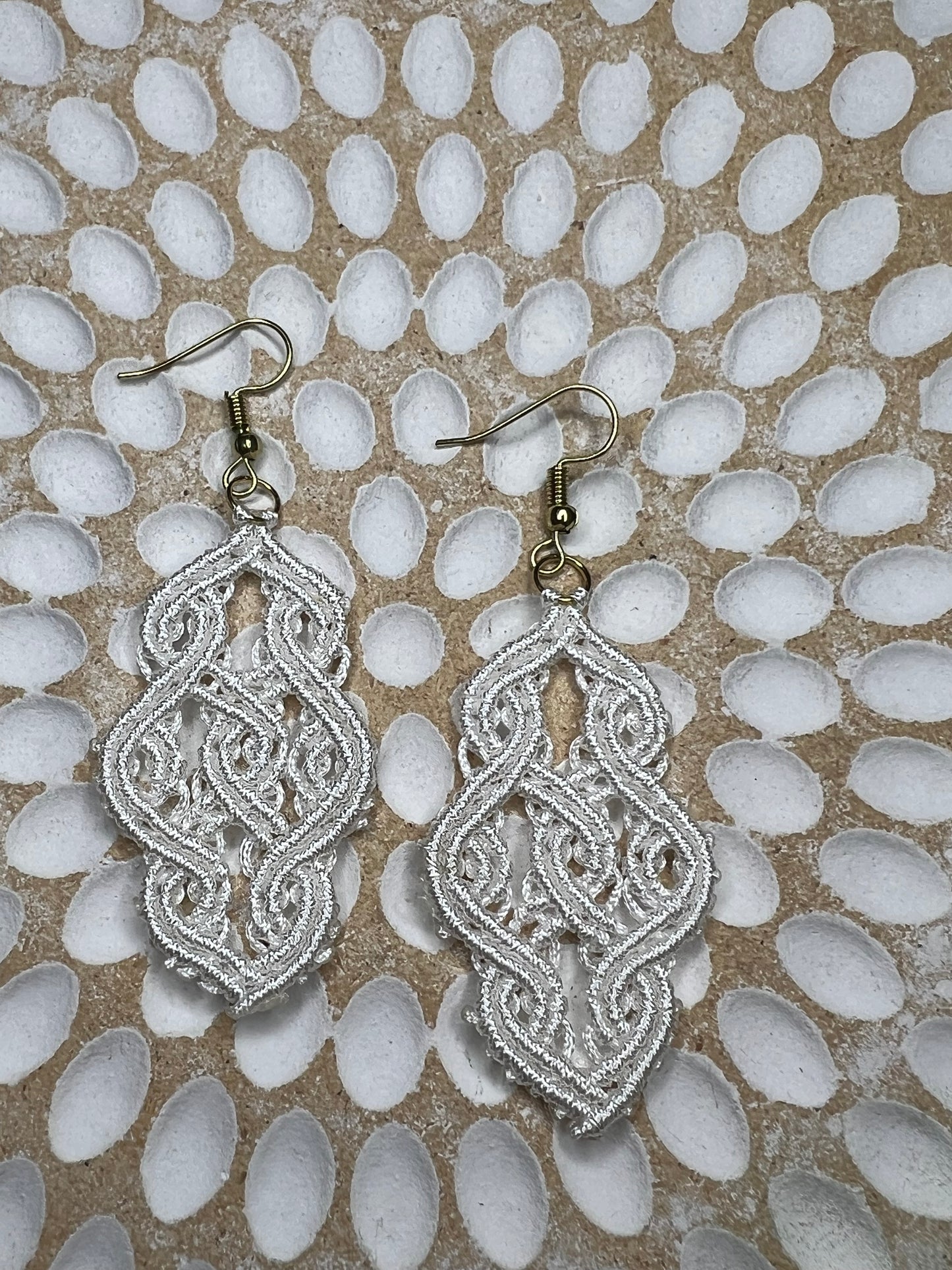 Celtic Knot Mini Macrame Earrings