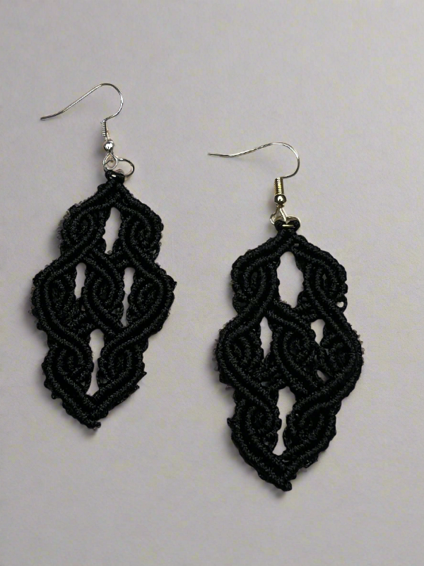 Celtic Knot Mini Macrame Earrings
