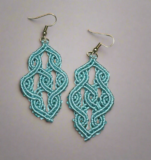 Celtic Knot Mini Macrame Earrings