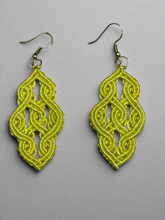 Celtic Knot Mini Macrame Earrings