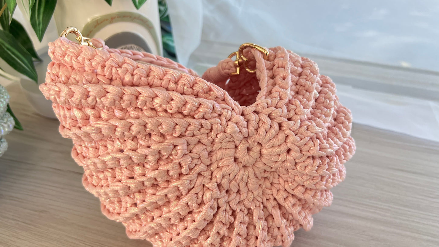 Blush Crochet Bag