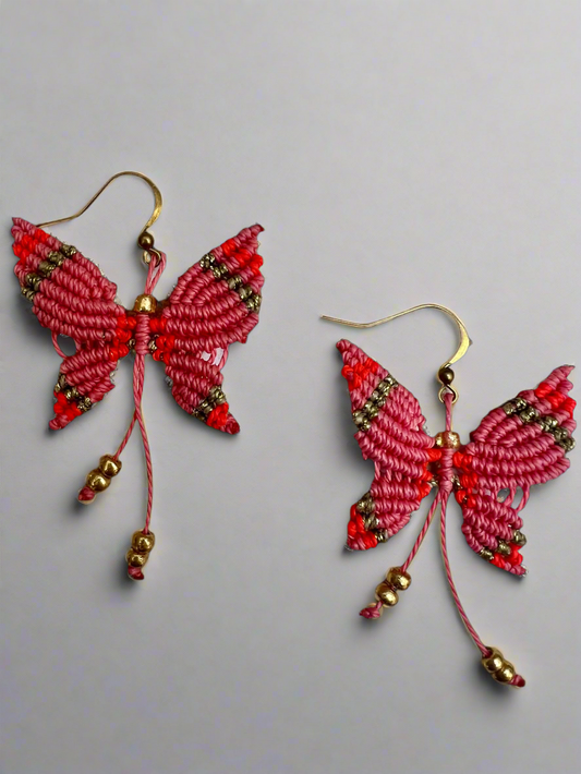 Butterfly Mini Macrame earrings