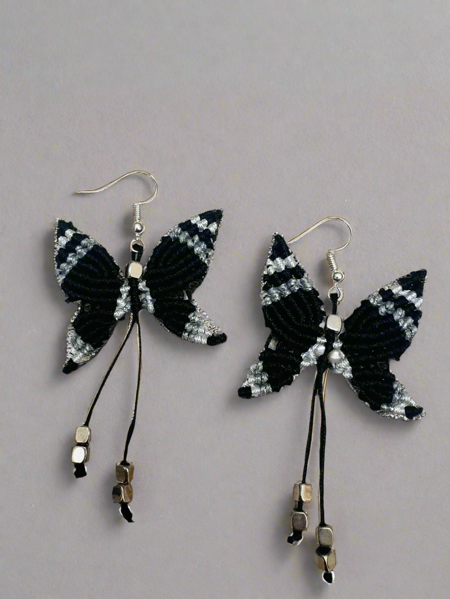 Butterfly Mini Macrame earrings