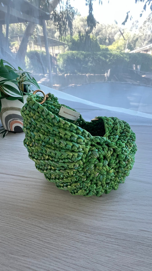 Crochet Shell Bag Mermaid Green